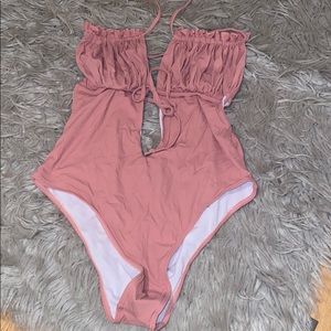 High Waist Halter Bathing Suit